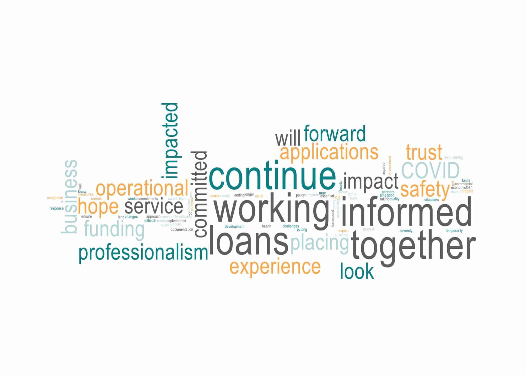 Wordcloud - a message to our partners